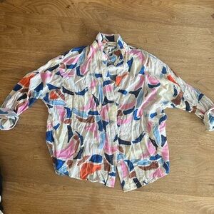 See u Soon lightweight patterned button up